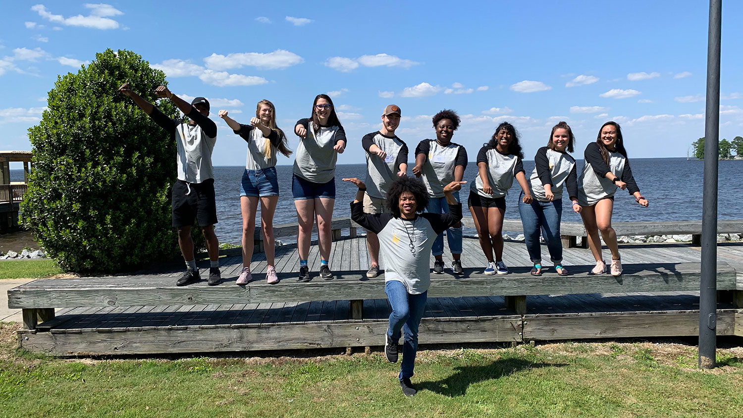 John Robinson-Miller IV at LeaderShape with students