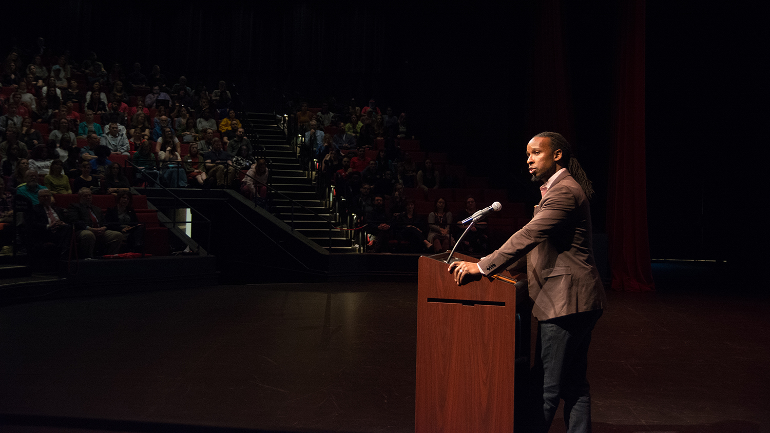 Ibram X. Kendi speaks at NC State in January, 2020