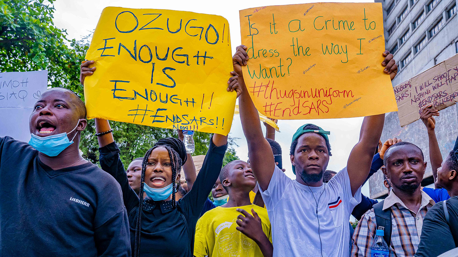 SARS protest against police brutality in Nigeria