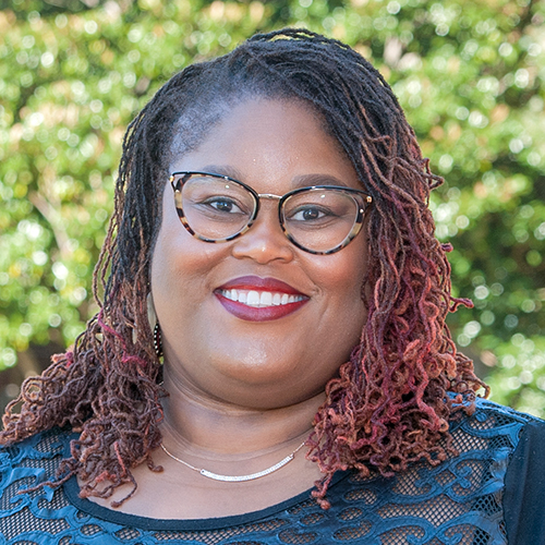 Headshot of angela gay-audre. Photo by Jacqueline Perry.